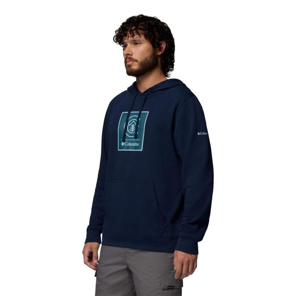 Columbia Mens Trek Graphic Print Hoodie / Collegiate Navy